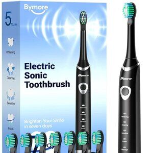 New Electric Toothbrush for Adults, Sonic Rechargeable Toothbrush with 8 Brush H